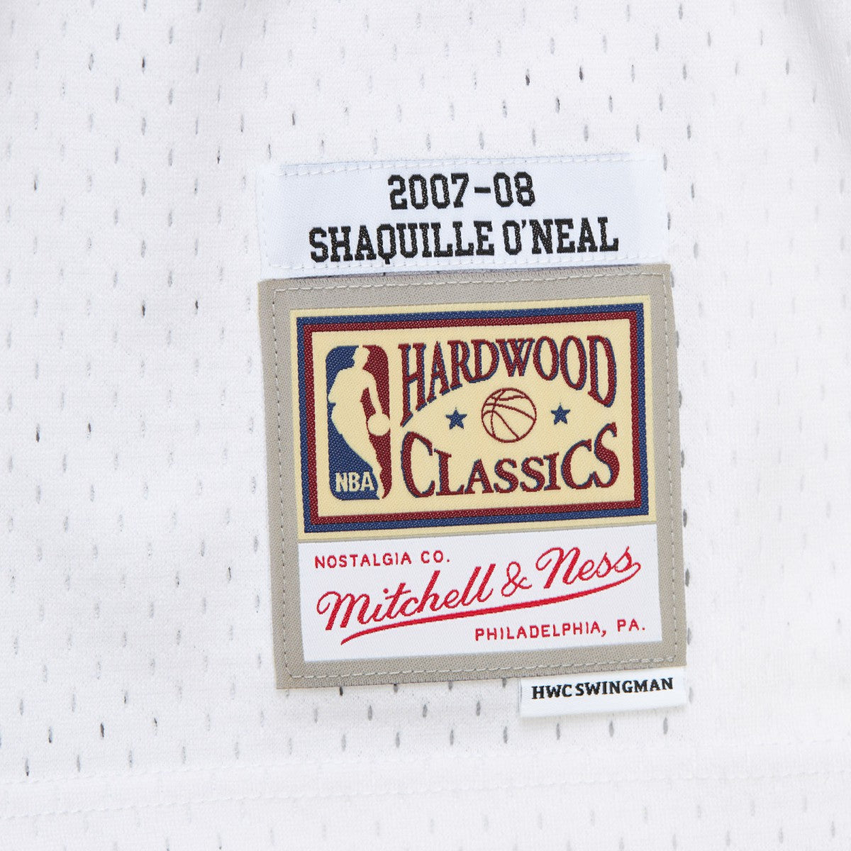 White Shaquille O'Neal Miami Heat 2007/08 Hardwood Classics Swingman Jersey | NBA