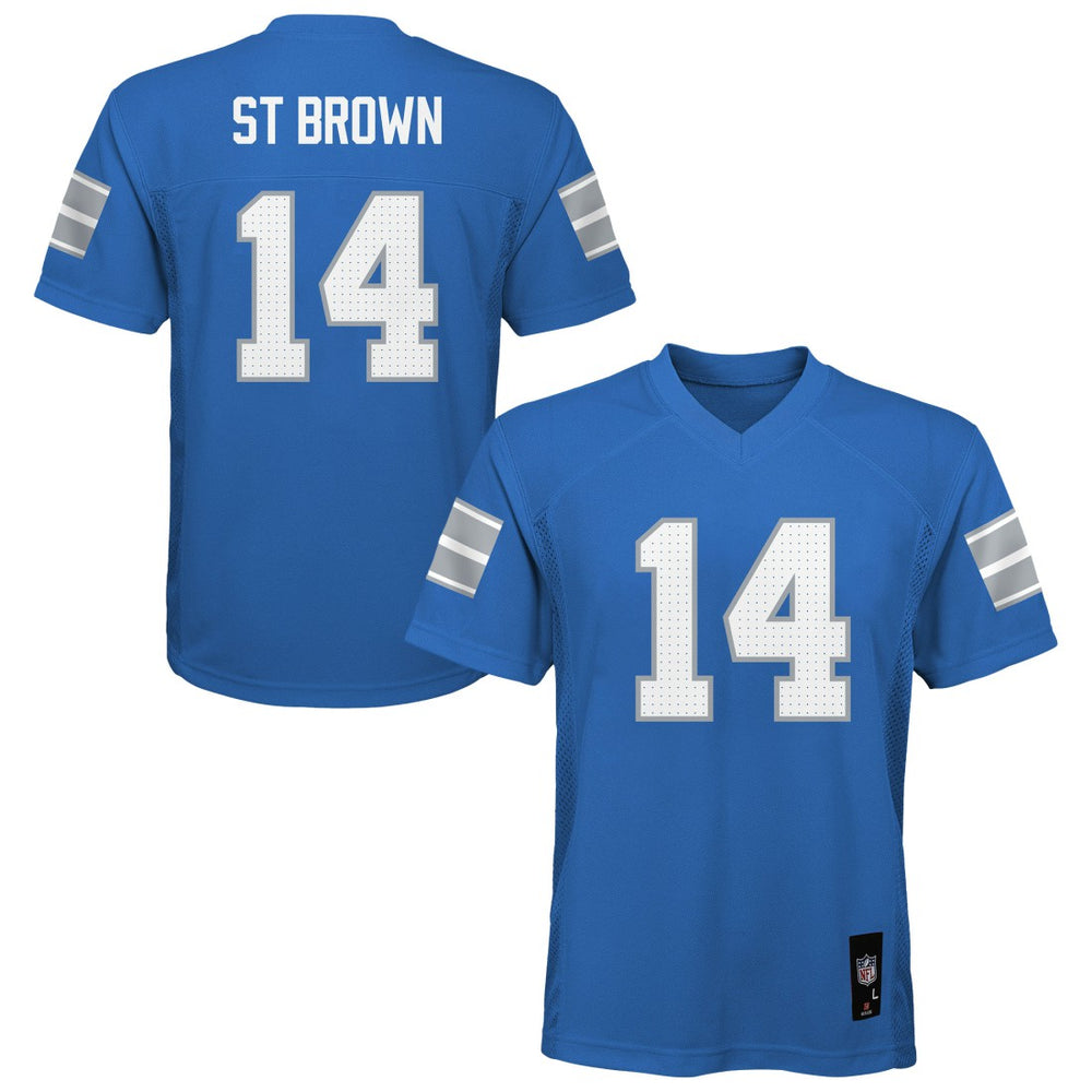 Detroit Lions Amon-Ra St. Brown  Youth Replica Player Jersey | NFL Near me
