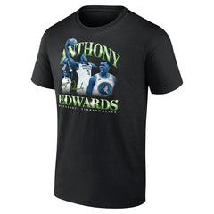 Black Anthony Edwards Minnesota Timberwolves Retro '90s T-Shirt | NBA