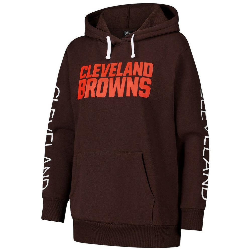 Cleveland Browns G-III 4Her by Carl Banks Women's Extra Inning Pullover Hoodie | NFL On sale