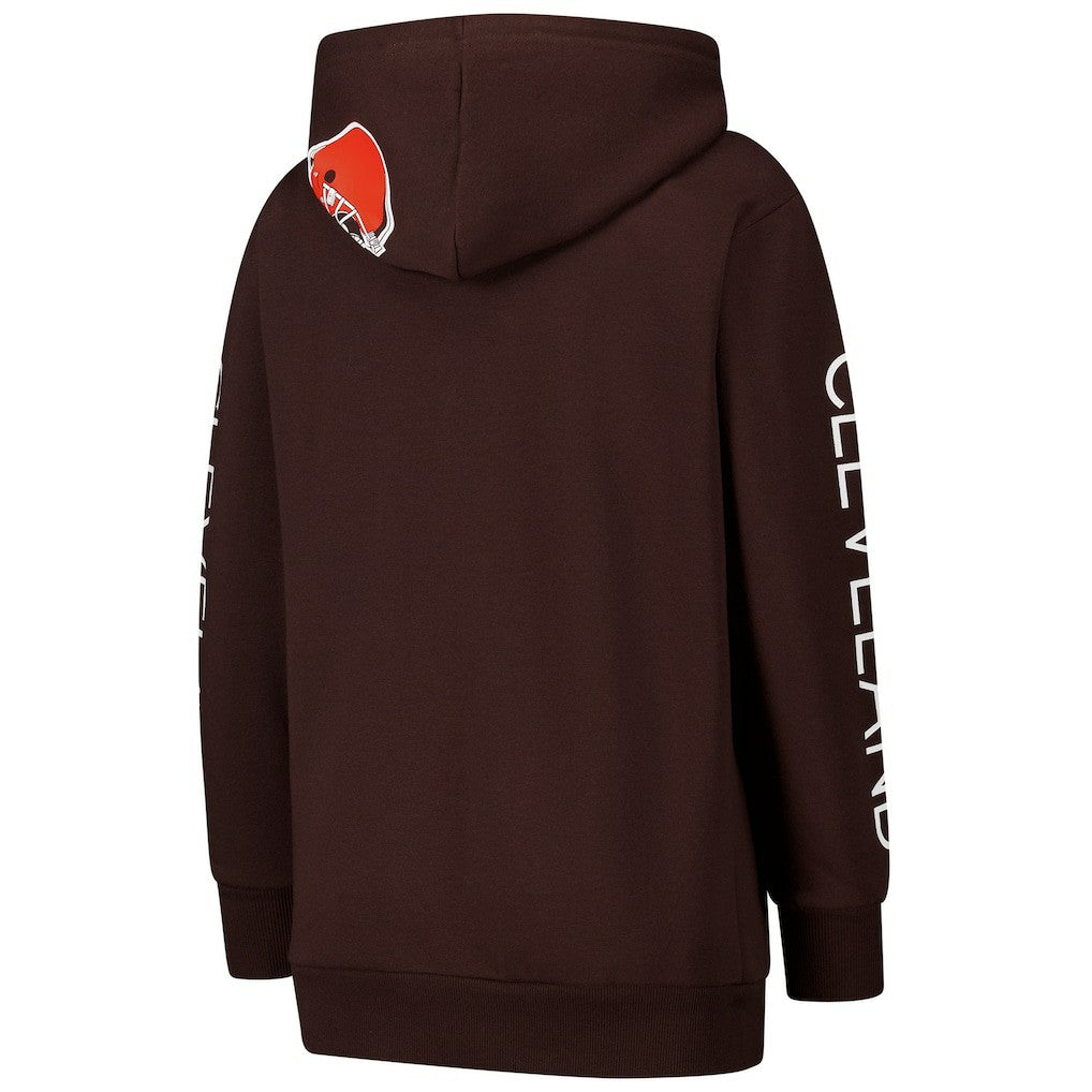 Cleveland Browns G-III 4Her by Carl Banks Women's Extra Inning Pullover Hoodie | NFL On sale
