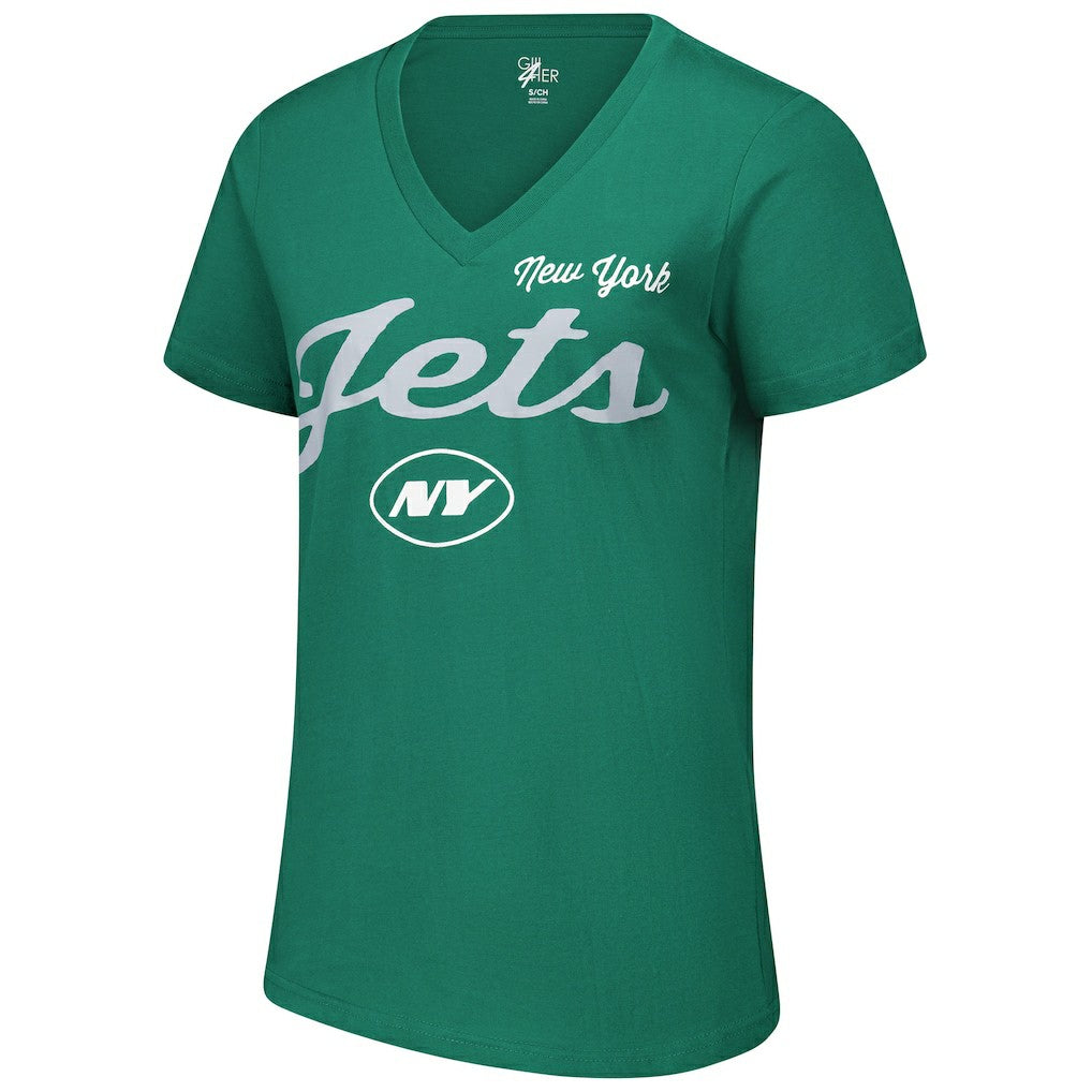 New York Jets G-III 4Her by Carl Banks Women's Post Season V-Neck T-Shirt | NFL Near me