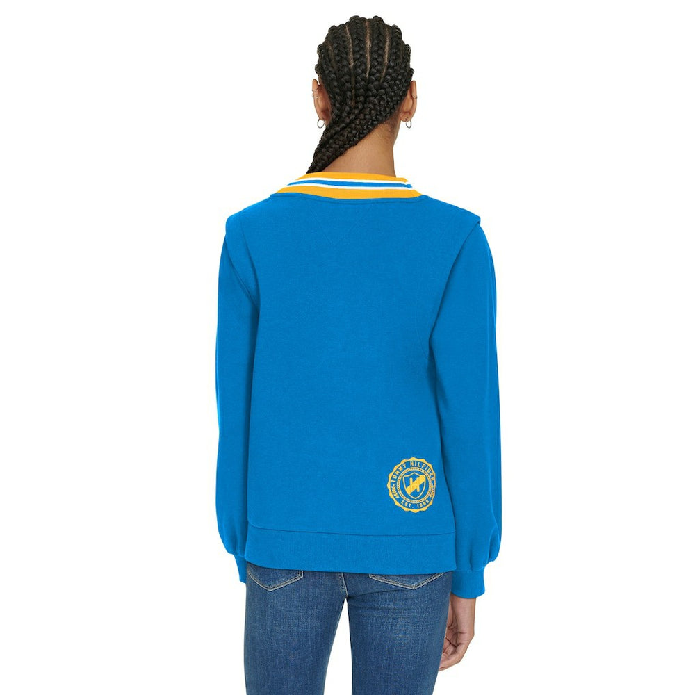Los Angeles Chargers Tommy Hilfiger Women's Alice V-Neck Pullover Sweatshirt | NFL Hot