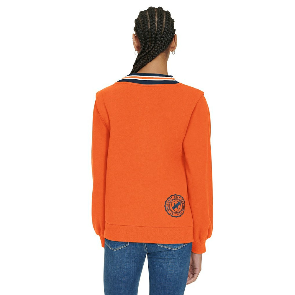 Denver Broncos Tommy Hilfiger Women's Alice V-Neck Pullover Sweatshirt | NFL Outlet