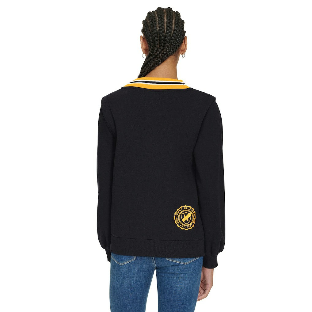 Pittsburgh Steelers Tommy Hilfiger Women's Alice V-Neck Pullover Sweatshirt | NFL US