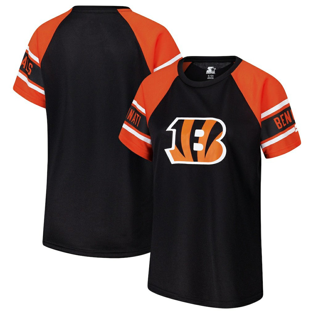 Cincinnati Bengals Starter Women's 1st Rounder Color Block Raglan Top | NFL US