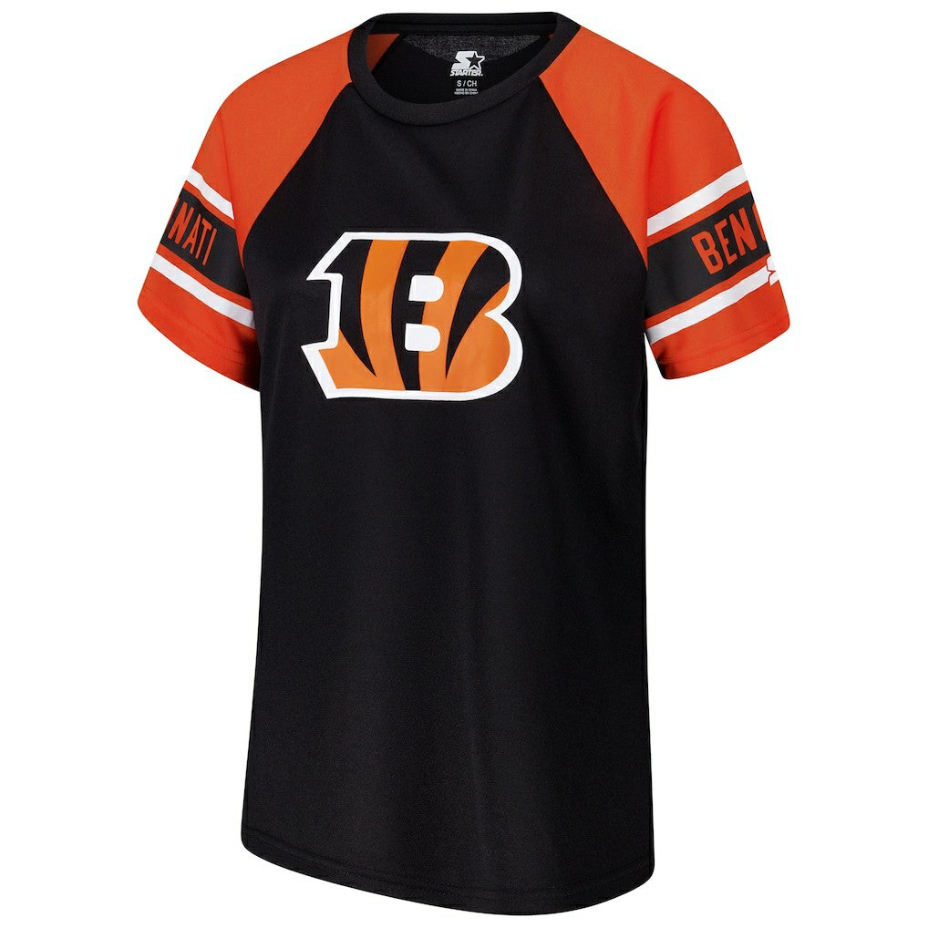 Cincinnati Bengals Starter Women's 1st Rounder Color Block Raglan Top | NFL US