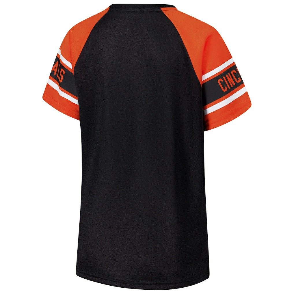 Cincinnati Bengals Starter Women's 1st Rounder Color Block Raglan Top | NFL US