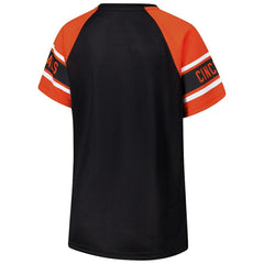 Cincinnati Bengals Starter Women's 1st Rounder Color Block Raglan Top | NFL US
