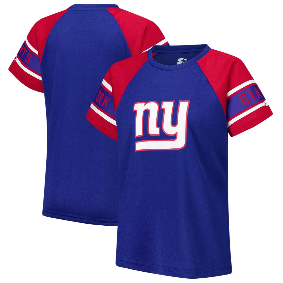 New York Giants Starter Women's 1st Rounder Color Block Raglan Top | NFL On sale