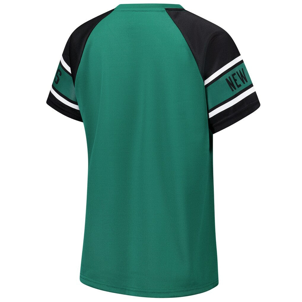 New York Jets Starter Women's 1st Rounder Color Block Raglan Top | NFL Hot