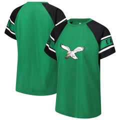 Philadelphia Eagles Starter Women's 1st Rounder Color Block Raglan Top | NFL Near me