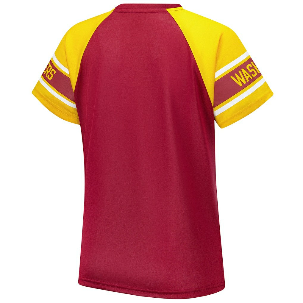 Washington Commanders Starter Women's 1st Rounder Color Block Raglan Top | NFL New