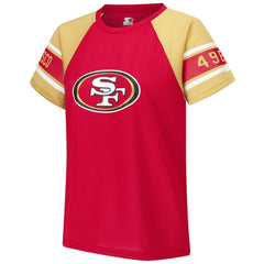 San Francisco 49ers Starter Women's 1st Rounder Color Block Raglan Top | NFL Hot