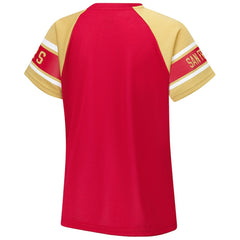 San Francisco 49ers Starter Women's 1st Rounder Color Block Raglan Top | NFL Hot