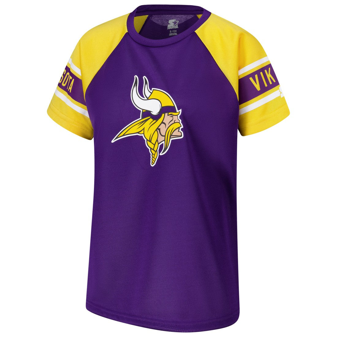 Minnesota Vikings Starter Women's 1st Rounder Color Block Raglan Top | NFL Hot