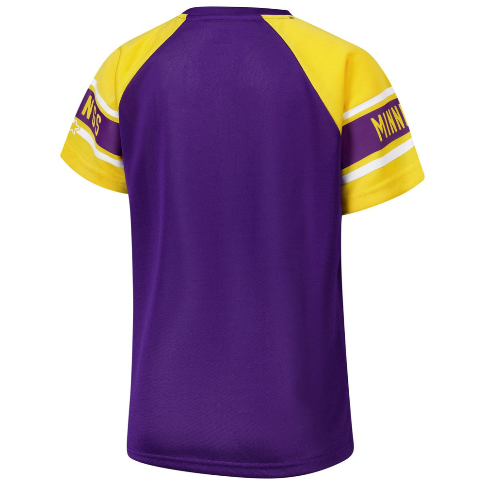 Minnesota Vikings Starter Women's 1st Rounder Color Block Raglan Top | NFL Hot