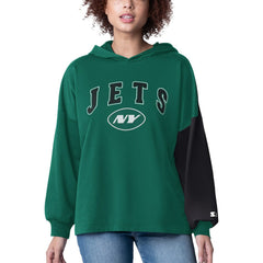 New York Jets Starter Women's Power Move Long Sleeve Pullover Hoodie | NFL US