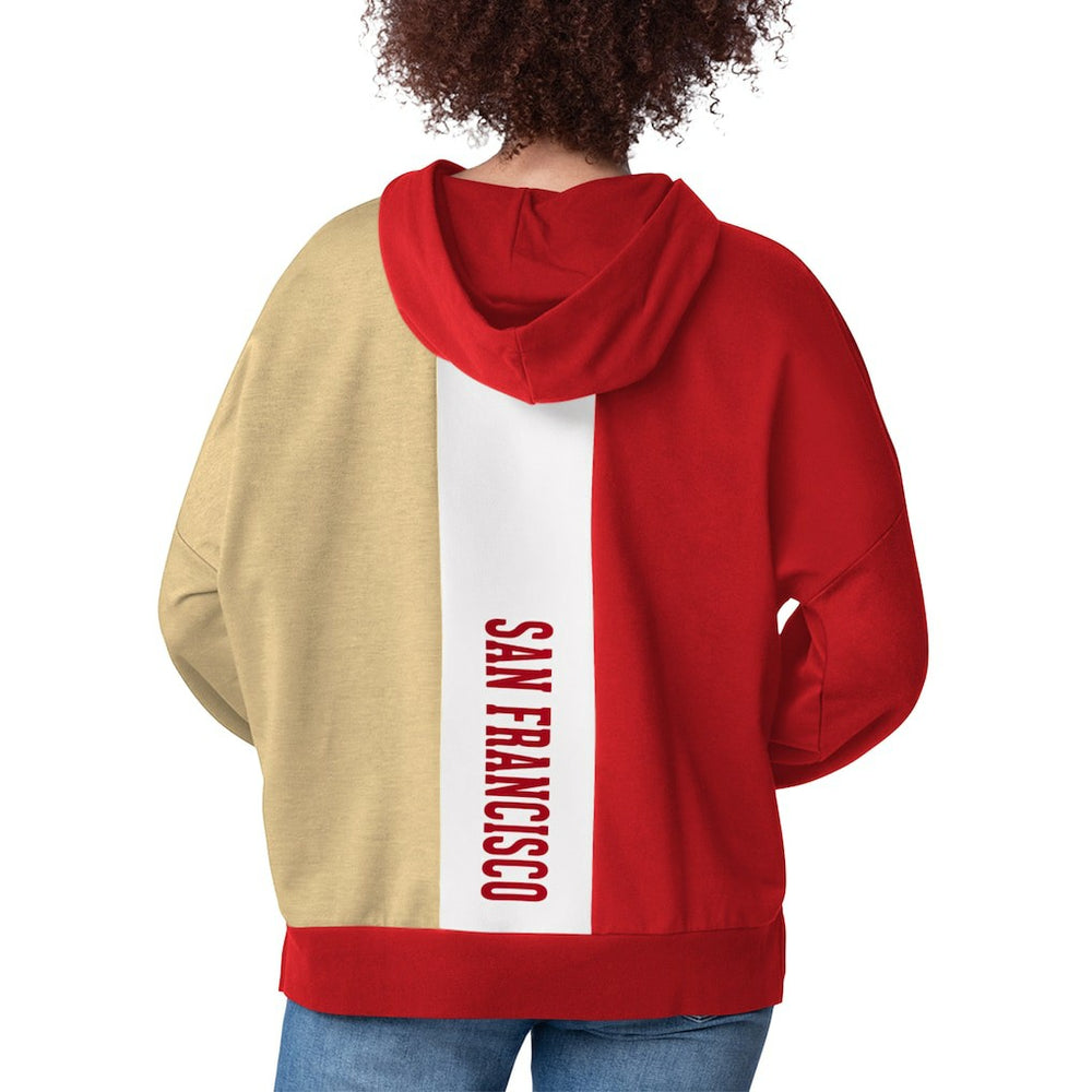 San Francisco 49ers Starter Women's Power Move Long Sleeve Pullover Hoodie | NFL US