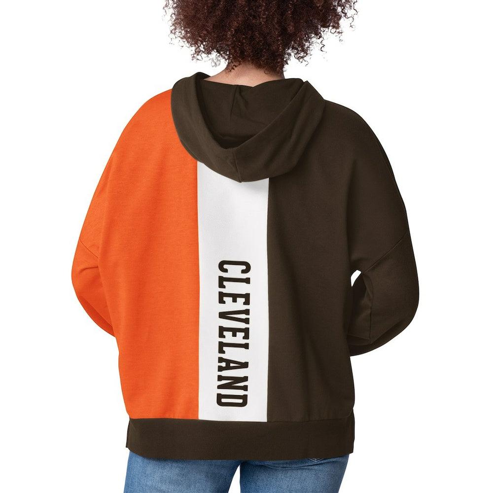 Cleveland Browns Starter Women's Power Move Long Sleeve Pullover Hoodie | NFL Discount