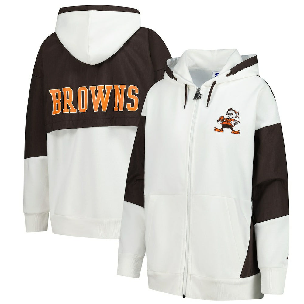 Cleveland Browns Starter Women's Scrimmage Full-Zip Hoodie | NFL New