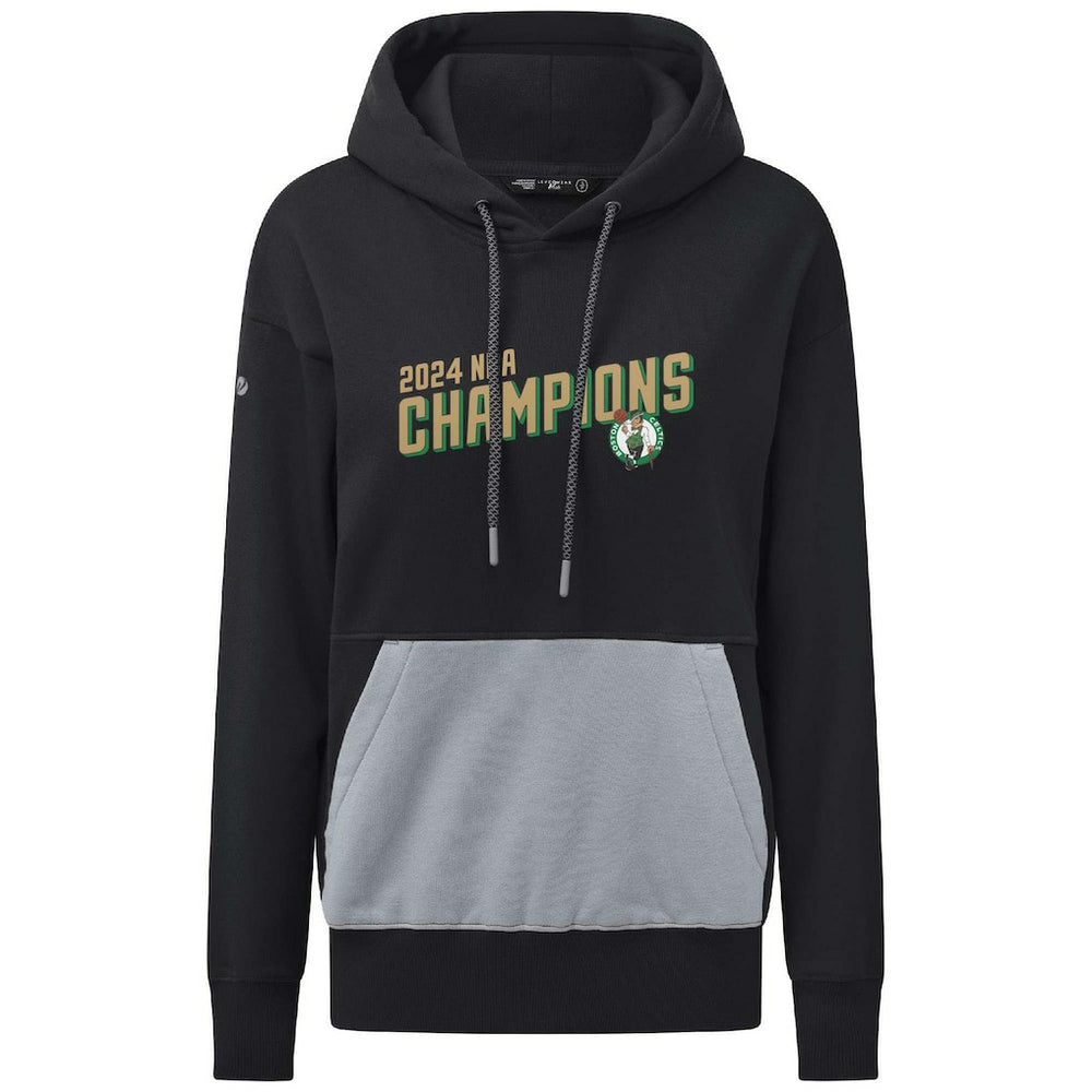 Black Boston Celtics Levelwear Women's 2024 NBA Finals Champions Bonfire Pullover Hoodie | NBA