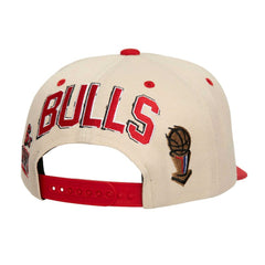Cream/Red Chicago Bulls 6x NBA Champions Soul Legacy Defined Snapback Hat | NBA