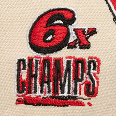 Cream/Red Chicago Bulls 6x NBA Champions Soul Legacy Defined Snapback Hat | NBA