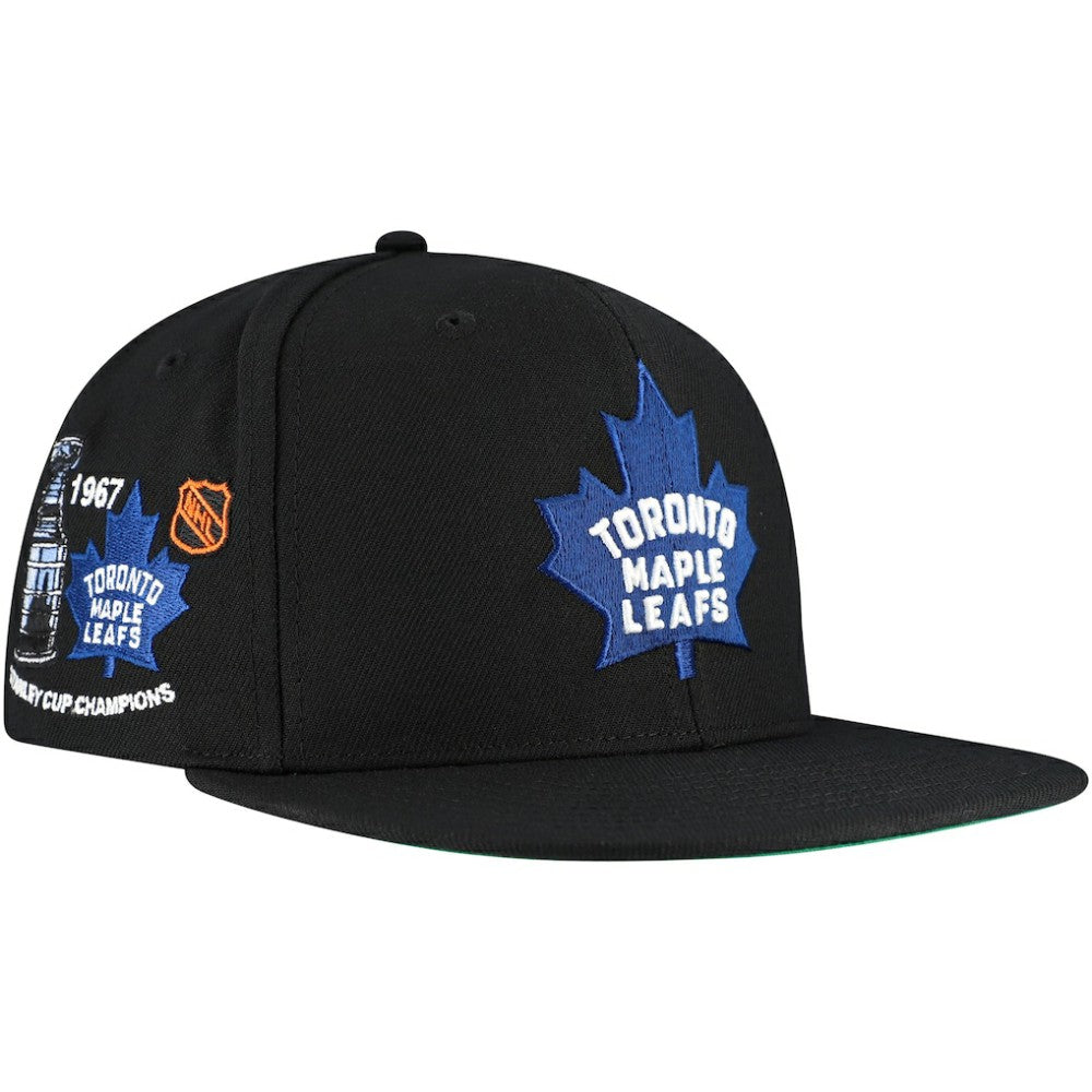 Toronto Maple Leafs Mitchell & Ness Core Top Spot Snapback Hat -  NHL Hats