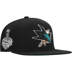 San Jose Sharks Mitchell & Ness Core Top Spot Snapback Hat -  NHL Hats