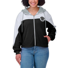 Las Vegas Raiders WEAR by Erin Andrews Women's Plus Size Color Block Full-Zip Hoodie | NFL Near me