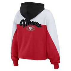 San Francisco 49ers WEAR by Erin Andrews Women's Plus Size Color Block Full-Zip Hoodie | NFL Hot