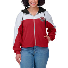 San Francisco 49ers WEAR by Erin Andrews Women's Plus Size Color Block Full-Zip Hoodie | NFL Hot