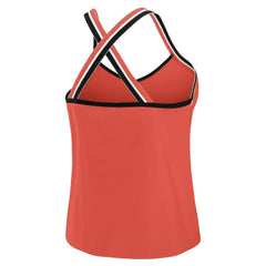 Kansas City Chiefs WEAR by Erin Andrews Women's Cross Strap Tri-Blend Tank Top | NFL Hot