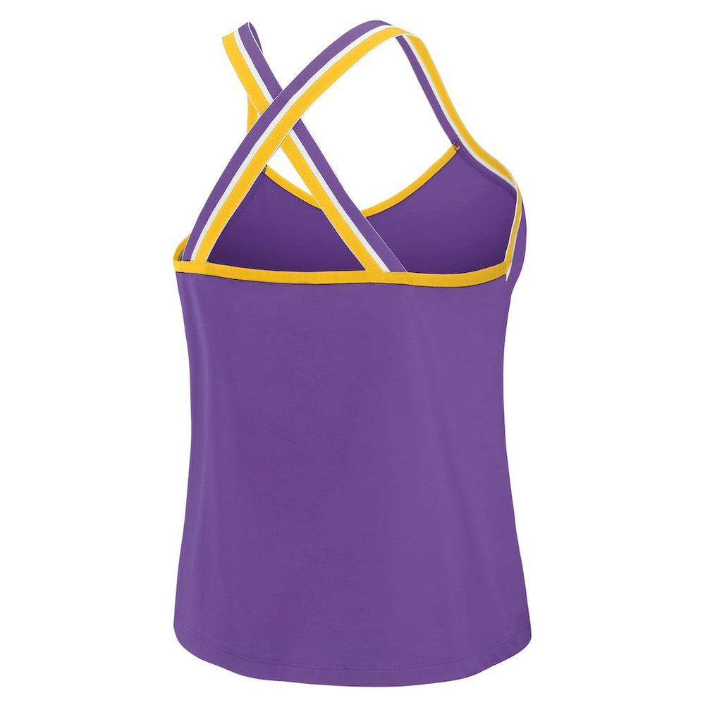 Minnesota Vikings WEAR by Erin Andrews Women's Cross Strap Tri-Blend Tank Top | NFL Near me