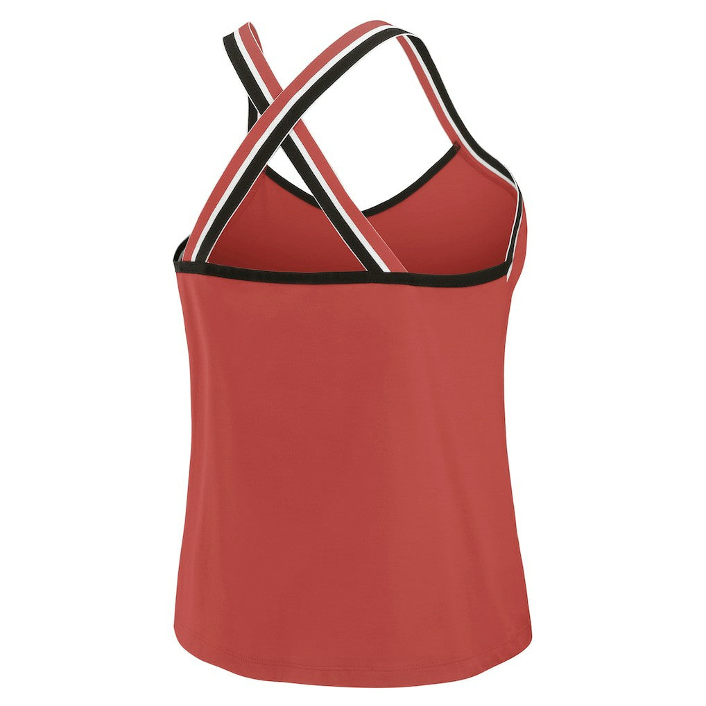 Atlanta Falcons WEAR by Erin Andrews Women's Cross Strap Tri-Blend Tank Top | NFL US