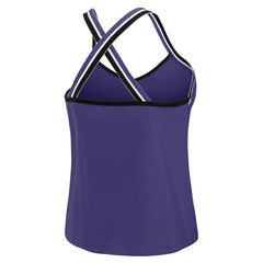 Baltimore Ravens WEAR by Erin Andrews Women's Cross Strap Tri-Blend Tank Top | NFL Online