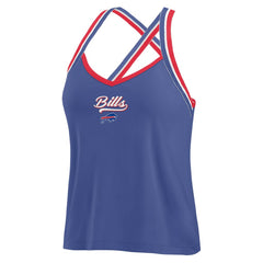 Buffalo Bills WEAR by Erin Andrews Women's Cross Strap Tri-Blend Tank Top | NFL Near me