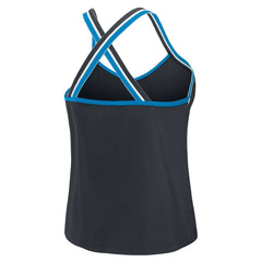 Carolina Panthers WEAR by Erin Andrews Women's Cross Strap Tri-Blend Tank Top | NFL Discount