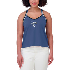 Indianapolis Colts WEAR by Erin Andrews Women's Cross Strap Tri-Blend Tank Top | NFL New