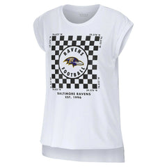 Baltimore Ravens WEAR by Erin Andrews Women's Checker Muscle Tank Top | NFL Near me