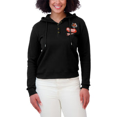Cincinnati Bengals WEAR by Erin Andrews Women's Waffle-Knit Pullover Hoodie | NFL New