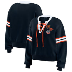 Chicago Bears WEAR by Erin Andrews Women's Lace-Up Sweater | NFL New