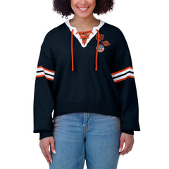 Chicago Bears WEAR by Erin Andrews Women's Lace-Up Sweater | NFL New