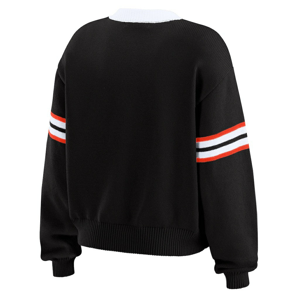 Cincinnati Bengals WEAR by Erin Andrews Women's Lace-Up Sweater | NFL Hot