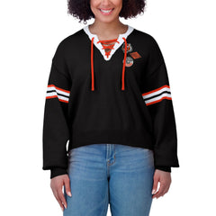 Cincinnati Bengals WEAR by Erin Andrews Women's Lace-Up Sweater | NFL Hot