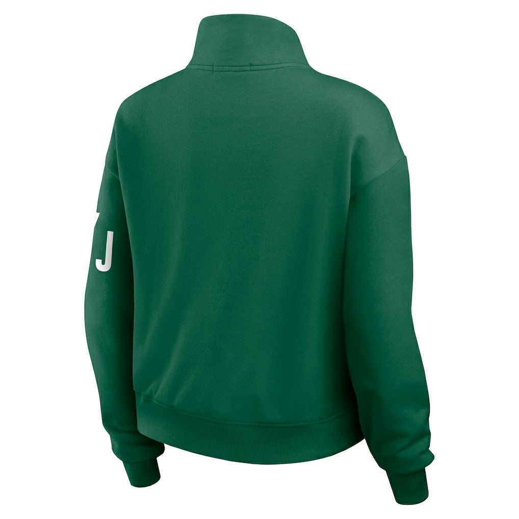 New York Jets WEAR by Erin Andrews Women's Quarter-Zip Jacket | NFL Outlet