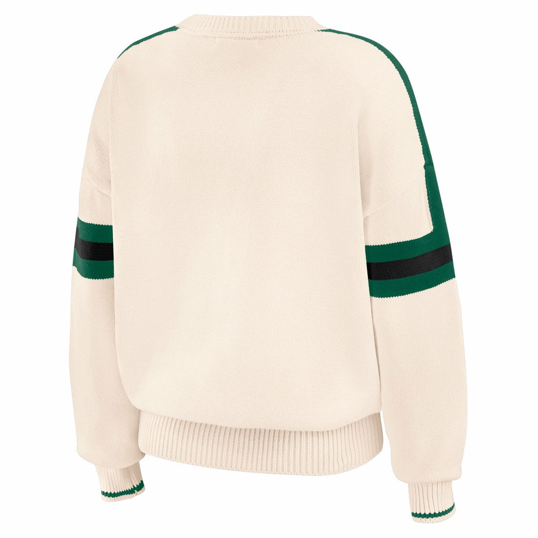 New York Jets WEAR by Erin Andrews Women's Stripe Pullover Sweater | NFL Sale