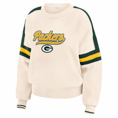 Green Bay Packers WEAR by Erin Andrews Women's Stripe Pullover Sweater | NFL Discount