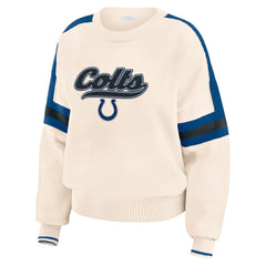 Indianapolis Colts WEAR by Erin Andrews Women's Stripe Pullover Sweater | NFL Near me
